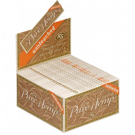 Pure Hemp ublegede papirer - rå - King Size