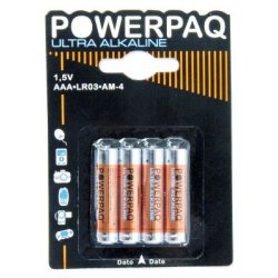 Powerpaq Alkaline AAA LR03 4pk
