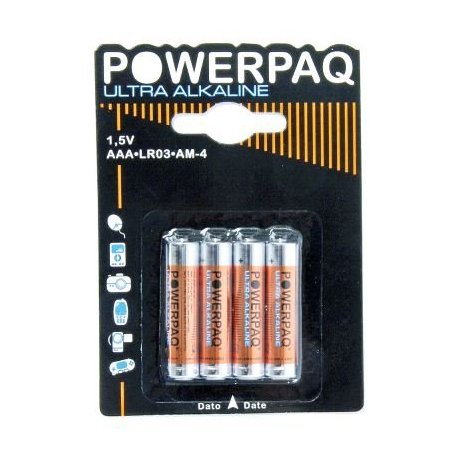 Powerpaq Alkaline AAA LR03 4pk