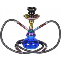 Shisha Vandpibe "SINAI / RAINBOW" Blå 25 cm