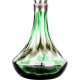 Shisha Vandpibe  "ALUX 2" Aluminiumgrøn / Gennemsigtig  54 cm