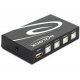 Delock USB Switch - Manuel Styring - 4 vejs