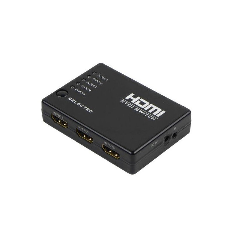High Speed Auto HDMI Switch 5 vejs. Kiosken Rødbyhavn