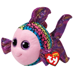 Ty Plush - Beanie Boos - Flippy The Multicolored Fish