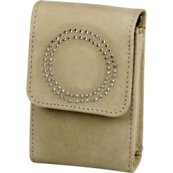 Cigaretpakke Etui Velour Beige "Cirkel" 85 / 100mm