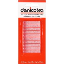 DENICOTEA 6mm Filter Slim 10 stk.