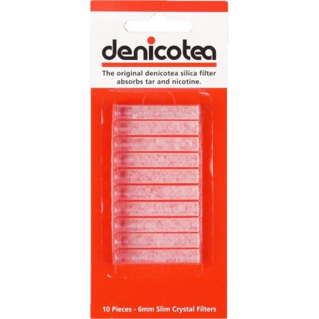 DENICOTEA 6mm Filter Slim 10 stk.