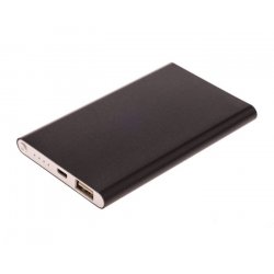 GreyLime Power Slim, 4000 mAh powerbank, Sort