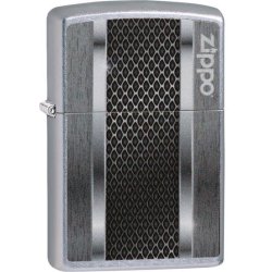 Org.ZIPPO Street Krom Farve "Metal Perforation"