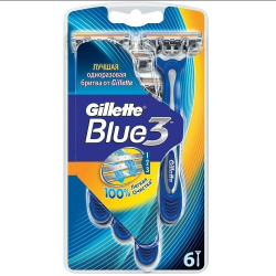 Engangs Baberskraber Blue 3 Gillette 6 stk