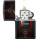 Org.ZIPPO  Sort Farve "Metal Design"