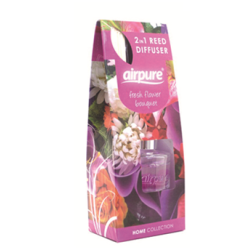 AirPure 2 in 1 Reed Diffuser - Duft af Friske Blomster