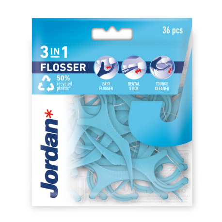 JORDAN 3-in-1 Flosser 36 stk