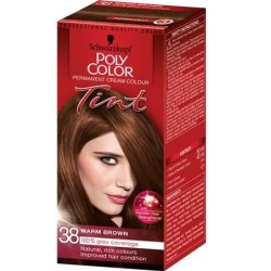 Schwarzkopf Poly Color - Permanent Cream Colour  "Warm Brown 38"