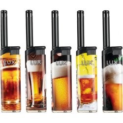 LUX Mini Lighter "Beer" Assorteret 13cm
