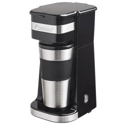 Kaffemaskine 420 ml 750W Rustfrit Stål Sort 2-delt