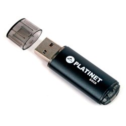 Platinet USB 2.0 Nøgle 64 GB (Sort)