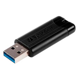 USB 3.2 nøgle (16GB) Sort - Verbatim PinStripe