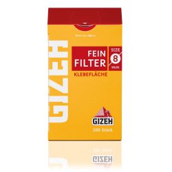 Gizeh Fine Filtre 8 mm 100 stk