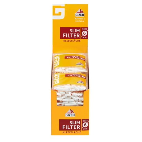 Gizeh Slim Filters 120 stk 6 mm
