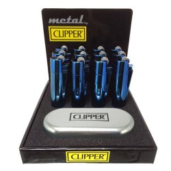 Clipper Lighter Metal "Deep Blue"