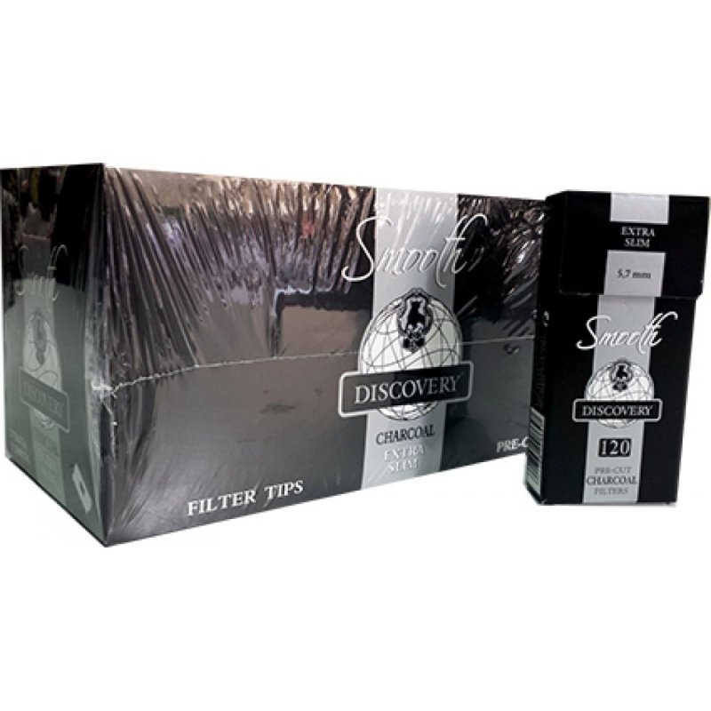 Discovery Smooth Carbon Filters Extra Slim 120 filtre Kiosken Rødbyhavn
