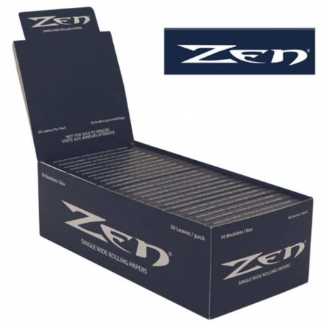 Zen Papers Blue - Økologisk Hamp 50 ark - Enkelt Bred