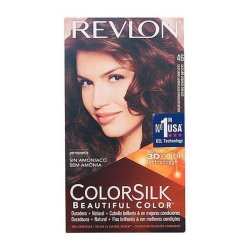 Farve uden Ammoniak Colorsilk "Revlon Gylden kastanje kobber" 46