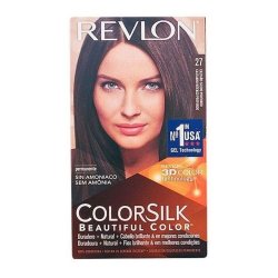 Farve uden Ammoniak Colorsilk "Revlon Dyb Varm Kastanje"  27